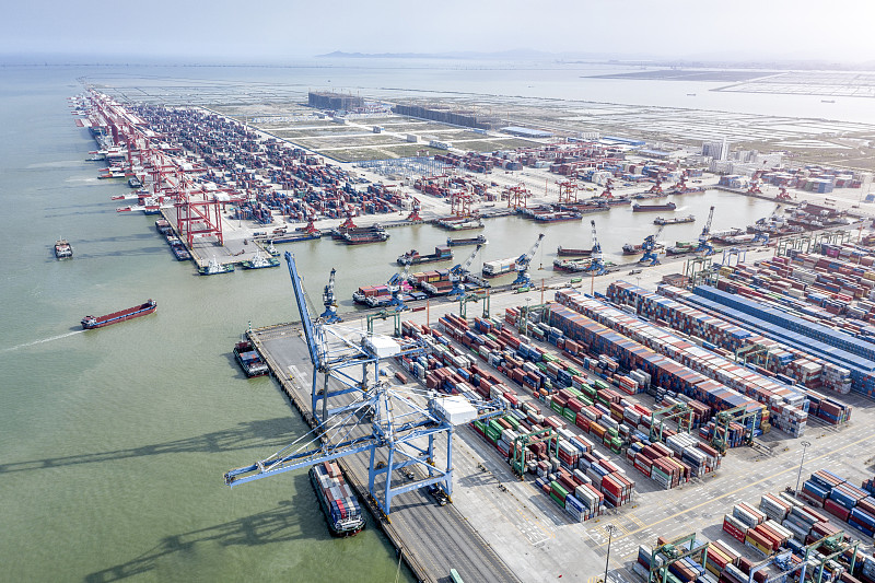 商品凉席经中国深圳使用轮船运输抵达美国巴尔的摩