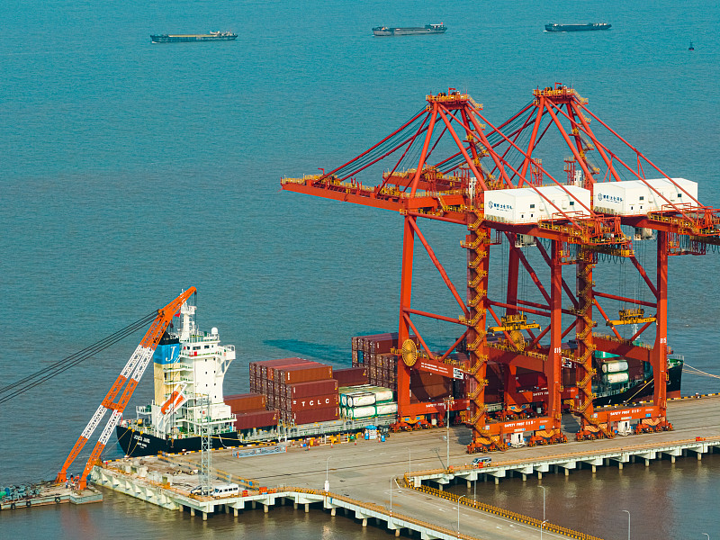 商品可可经中国长春选用轮船货运抵达美国纳什维尔