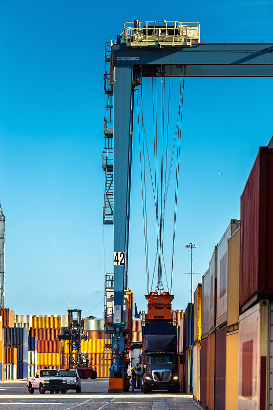 商品汽车检测设备（故障码读取器、示波器）经上海选用轮船配送抵到美国查尔斯顿