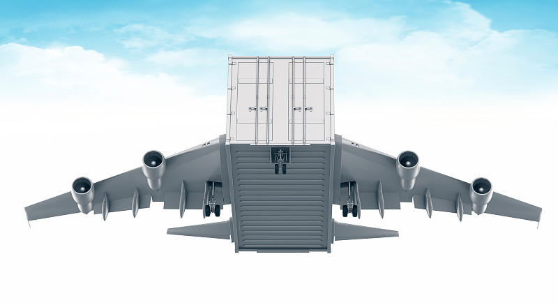 商品蓝牙耳机从广州采用飞机运送到达美国安克雷奇