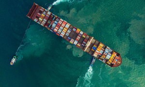 货品文体用品由中国西安选用海运航线运到印度加尔各答