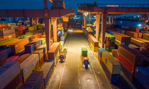 货物空调从中国威海市采取航运货运到韩国荣州